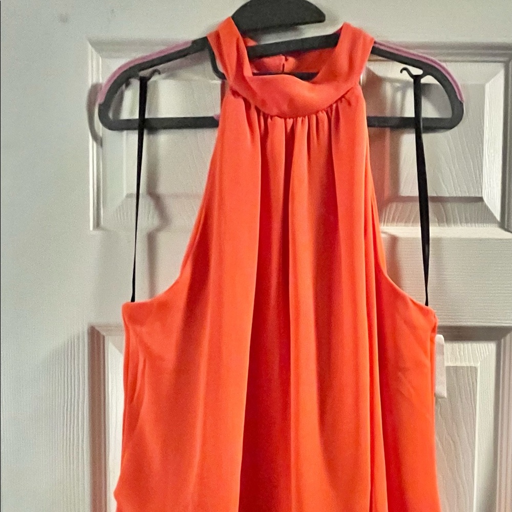 Laundry keyhole halter dress